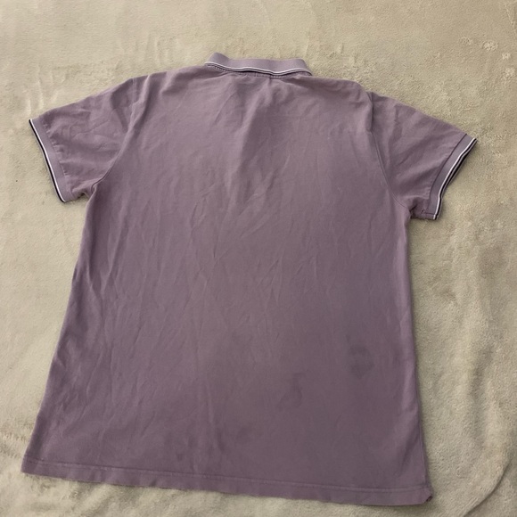 Lacoste MEN'S REGULAR FIT STRETCH COTTON
PIQUÉ PURPLE CONTRAST COLLAR POLO M - Picture 6 of 8